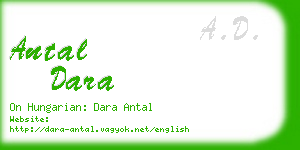 antal dara business card